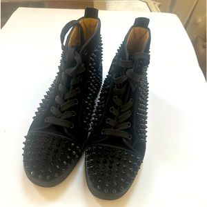 Black spike Christian Louboutin -Louis, size 42 men excellent condition